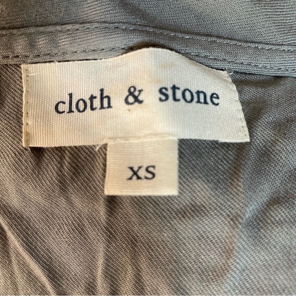 Cloth & Stone Women’s Gray Asymmetric High Low Mini T-shirt Dress XS - Picture 7 of 10